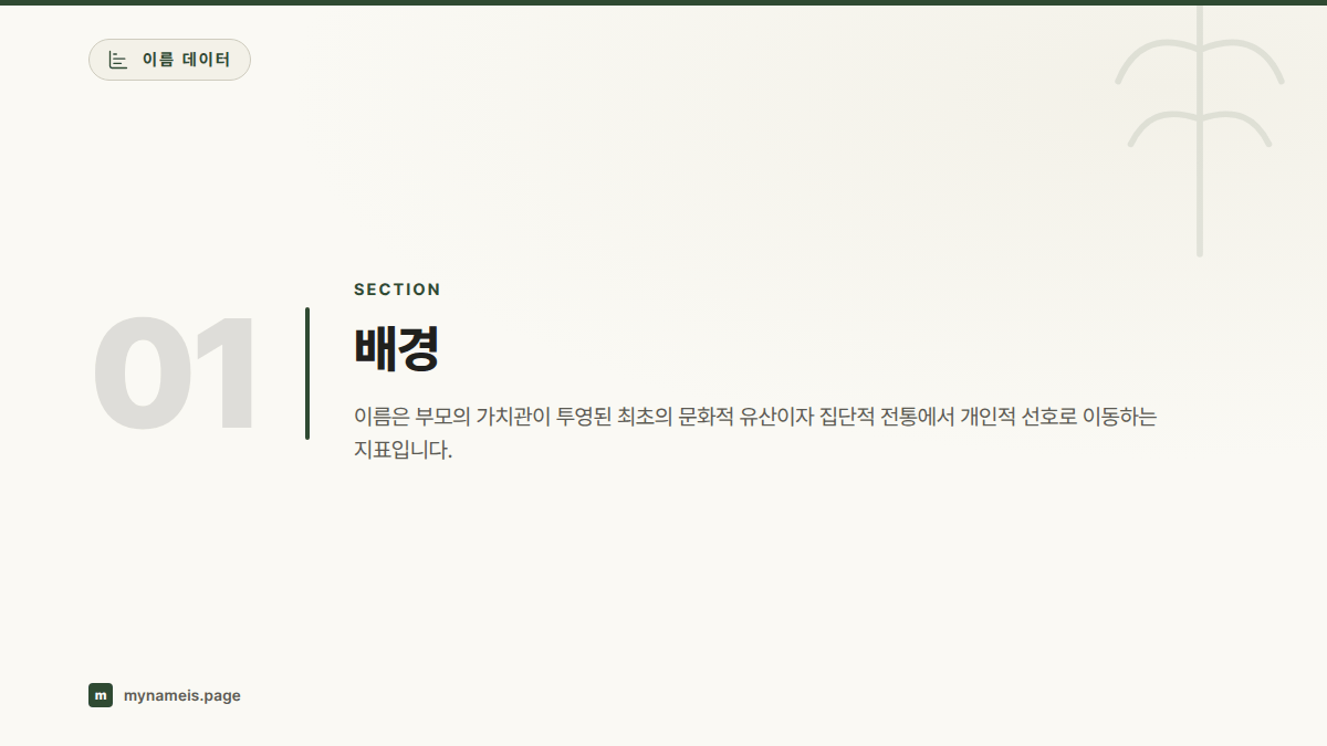 배경 — 섹션 요약
